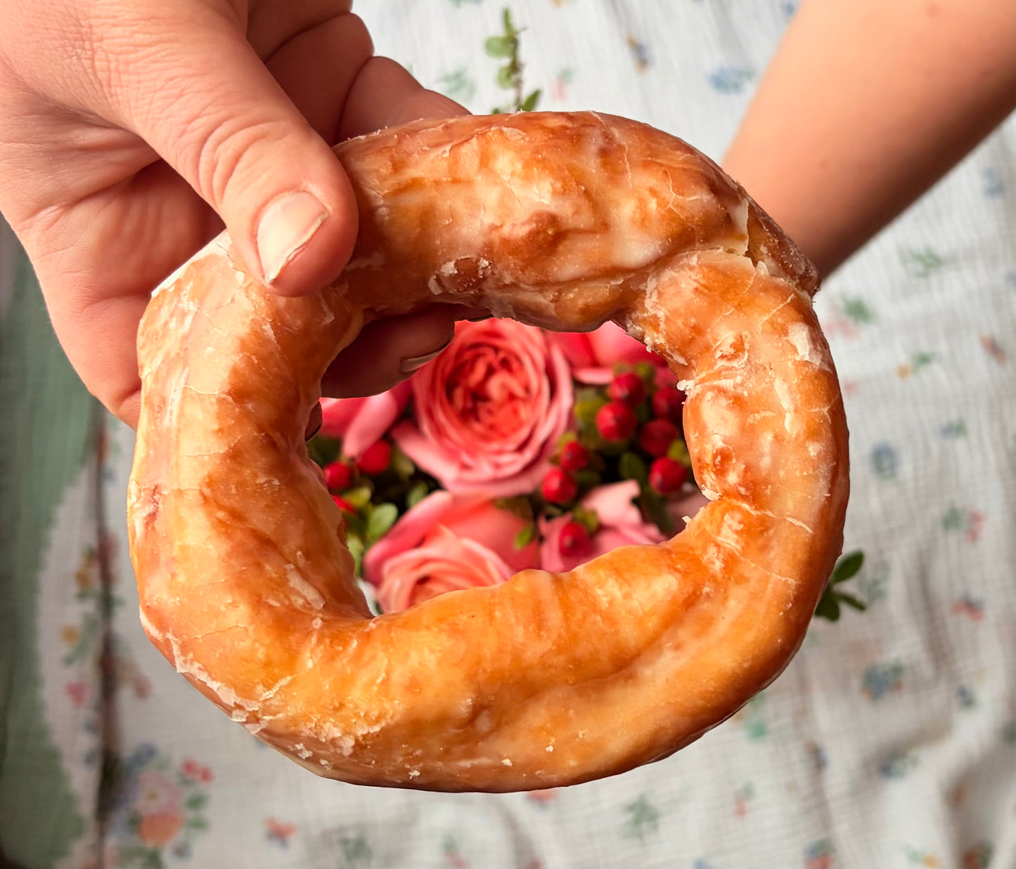 Valentines Day Spudnuts and Flowers